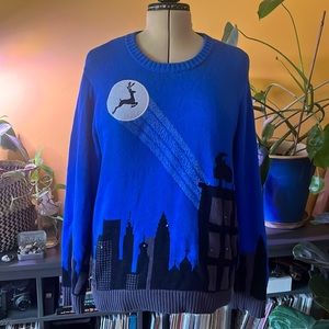 Batman Santa Ugly Christmas Sweater Light up